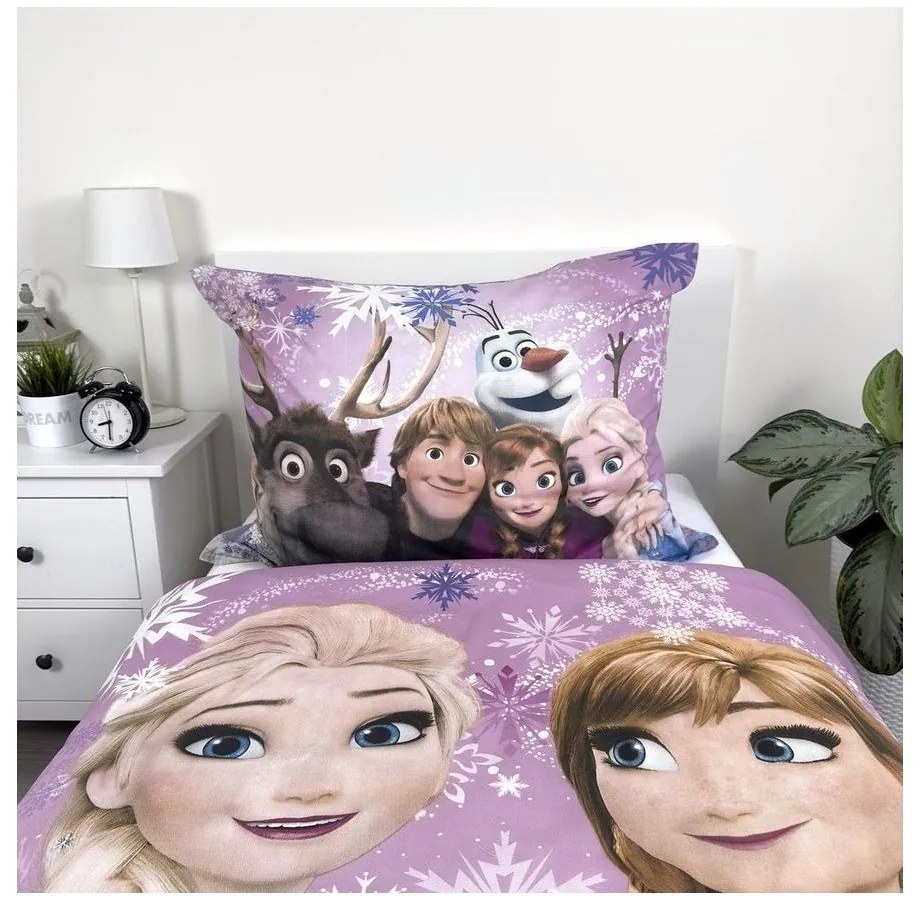 Bavlnená detská obliečka na jednolôžko 140x200 cm Frozen – Jerry Fabrics