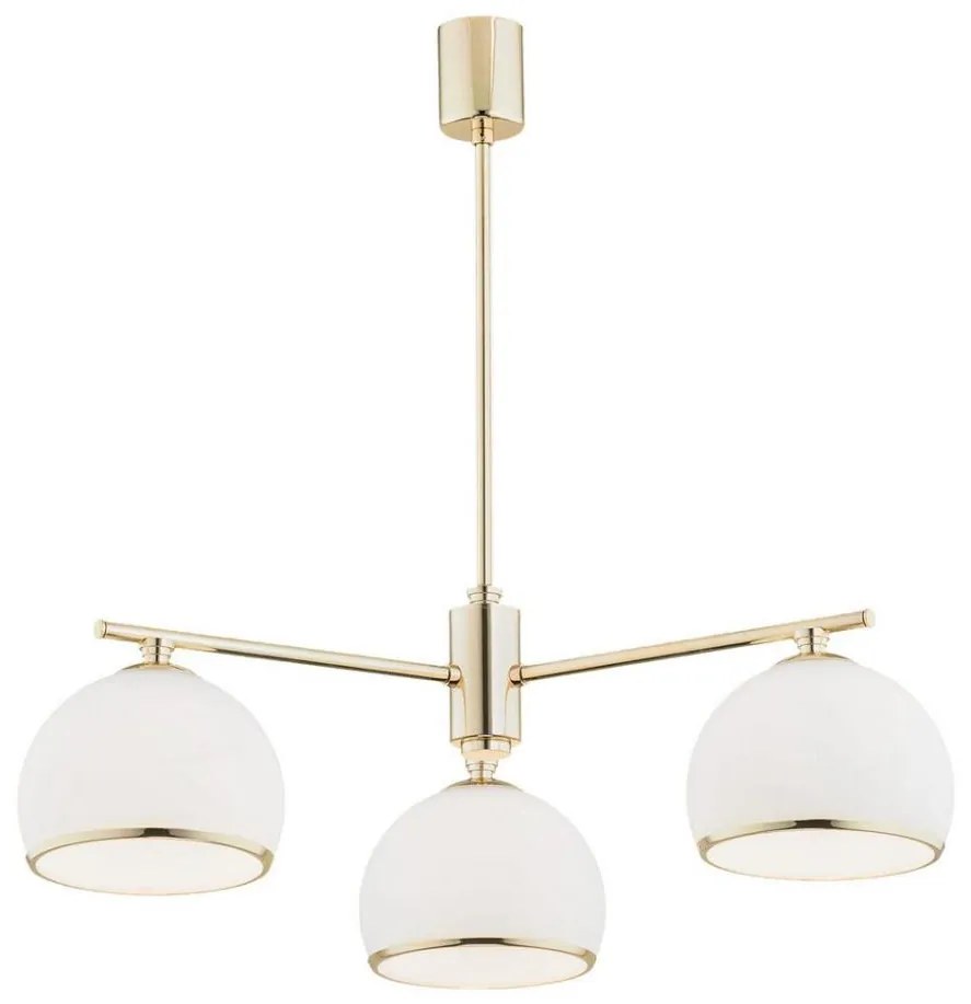 Argon 1488 - Luster na tyči MARBELLA 3xE27/15W/230V mosadz