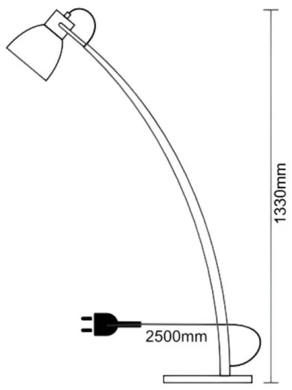Stojacia lampa 1xE27/60W/230V jaseň/čierna