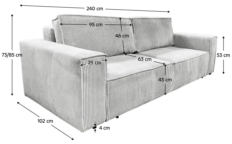 Rozkladacia pohovka HARPERA BIG SOFA Tempo Kondela