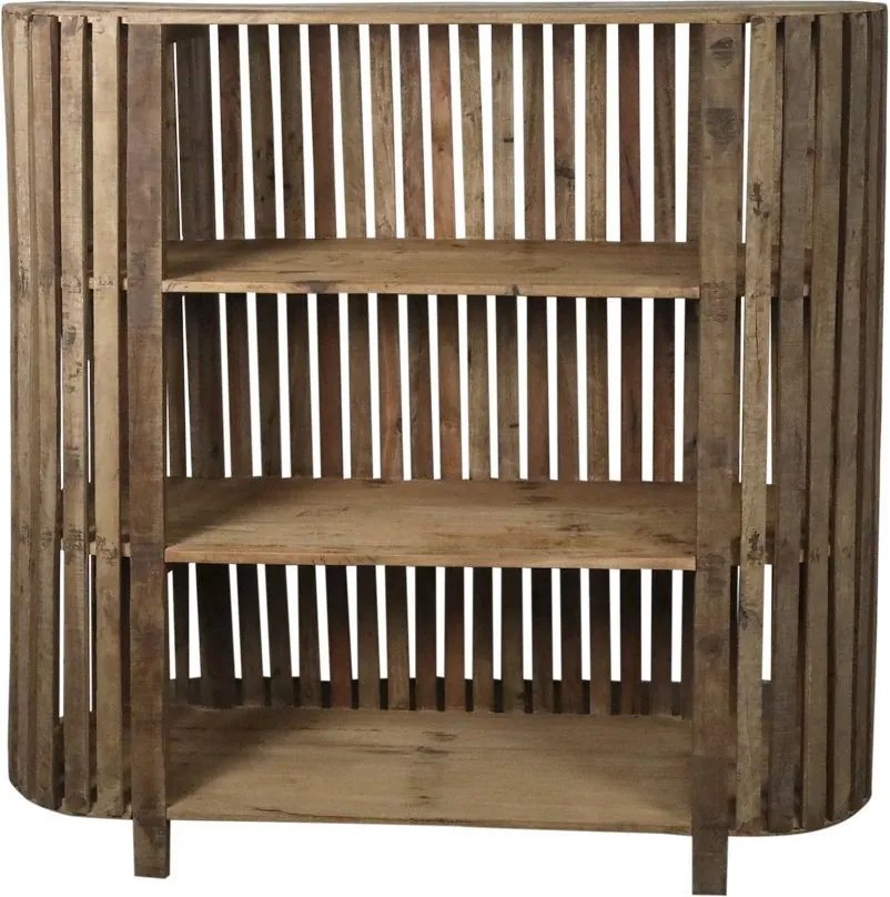 Hnedá antik drevená komoda z recyklovaného dreva Grimaud - 116*37*115 cm