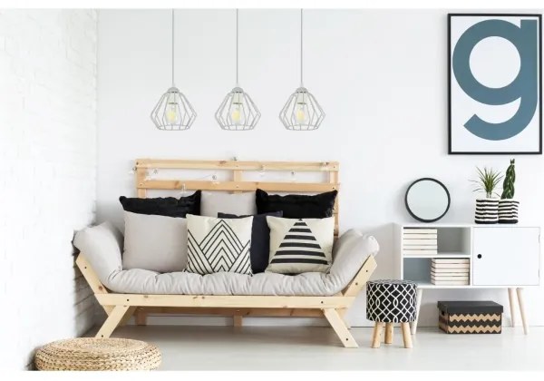 Luster na lanku CEED 3xE27/60W/230V šedá