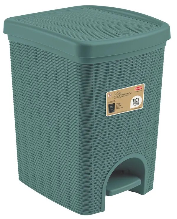 STEFANPLAST Odpadkový kôš 20 l, 31 × 27,5 × 39 cm, zelenošedý