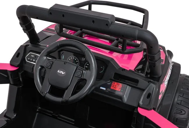 Elektrické terénne autíčko UTV LIFT ružové