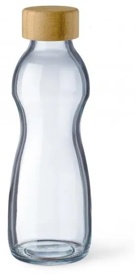 SIMAX PURE SKLENENÁ FĽAŠA 500ML BAMBUSOVÉ VEKO