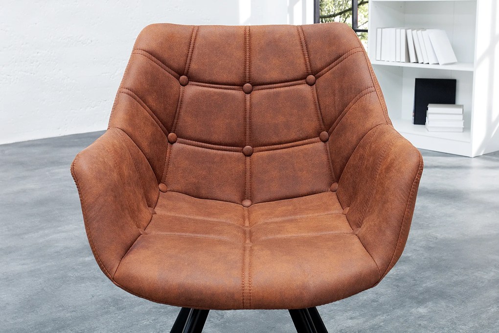 Stolička Dutch Courturier starožitná hnedá