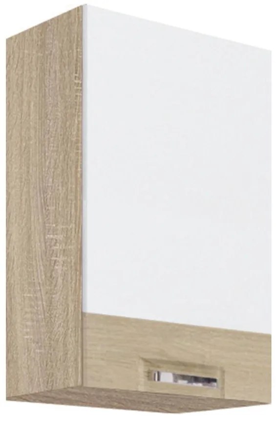 Kuchynská skrinka Premio 31G biely lesk/sonoma