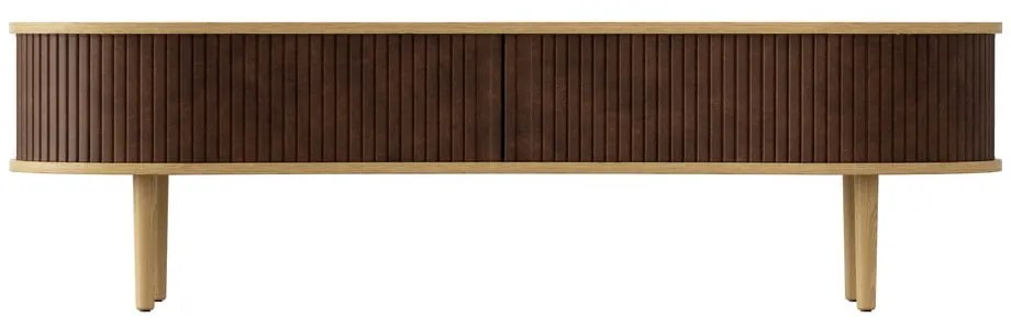 TV stolík v dekore duba v hnedo-prírodnej farbe 140x40 cm Audacious – UMAGE