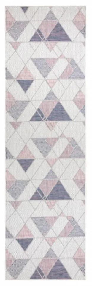 *Kusový koberec Nina krémovo ružový atyp 70x250cm