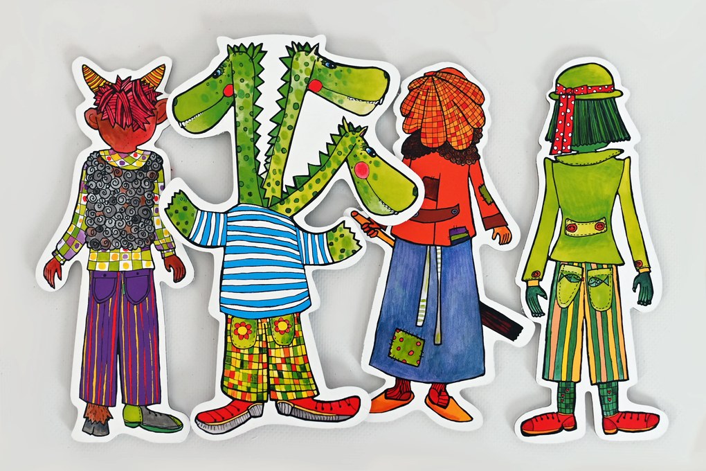 MARIONETINO – Drak a strašidlá – bábky 4 ks