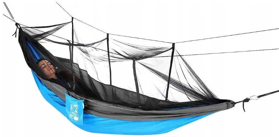 Bestent Hojdacia sieť pre 2 osoby s moskytiérou 270x140cm modrá