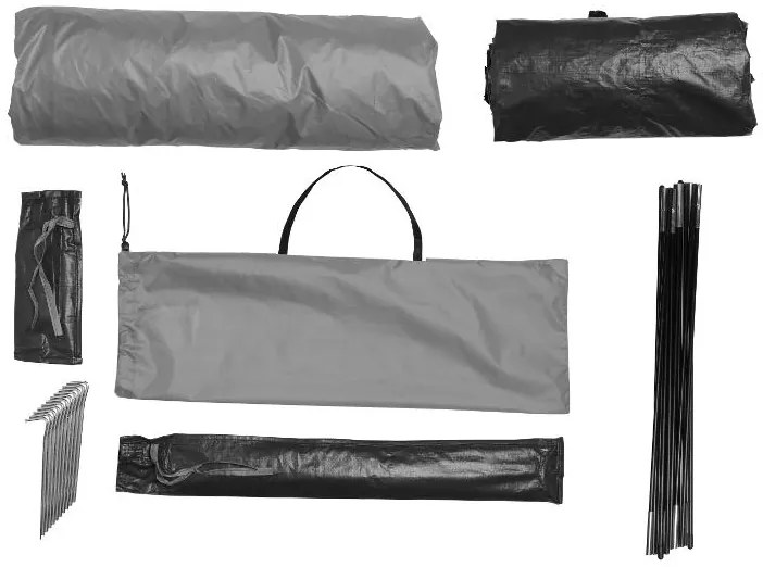 Crivit Kempingový stan pre 2 osoby (sivá)  (100388738)