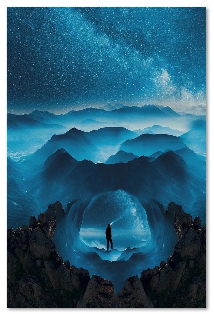 Gario Obraz na plátne Modré vrcholy - Rokibul Hasan Rozmery: 40 x 60 cm