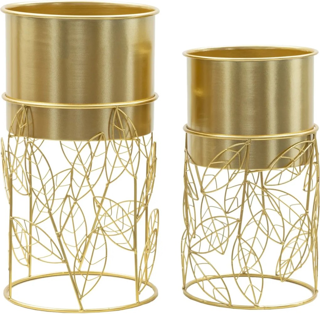 Sada 2 ks stojanů na květiny Livi zlatá