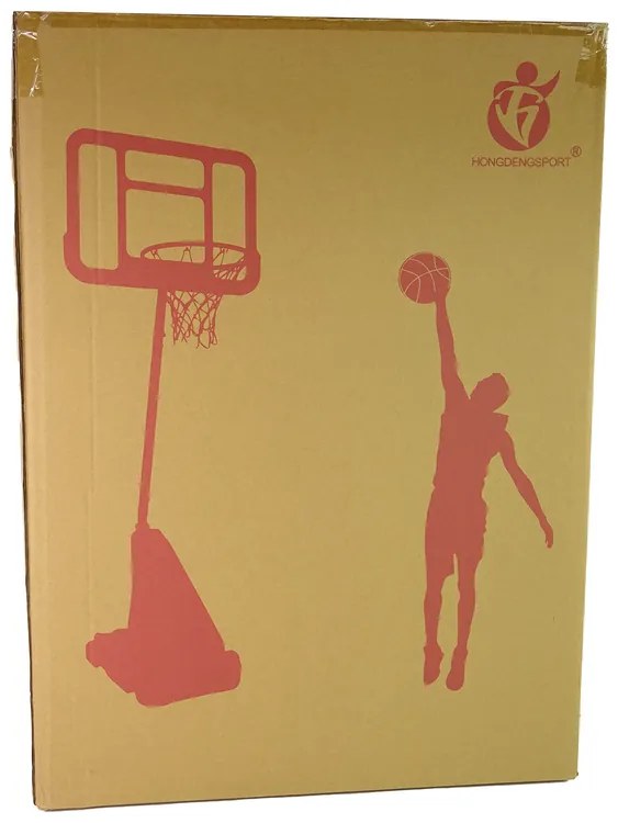 LEAN TOYS Basketbalový kôš na kolieskach – čierny 3 m