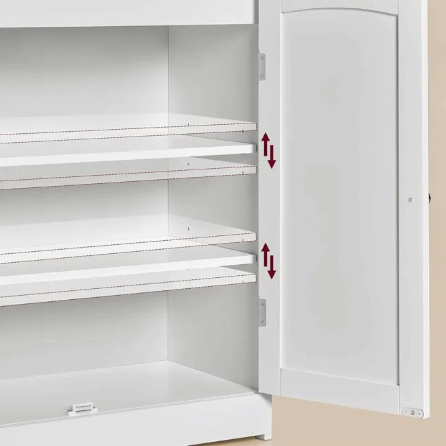 Kúpeľňová skrinka biela AUK-E1177 WT