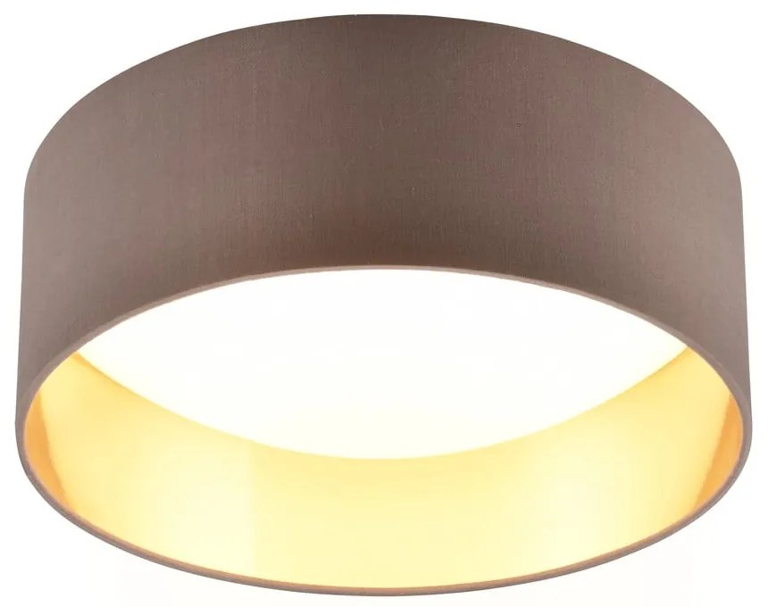 Svetlohnedé LED stropné svietidlo ø 30 cm Locarno – Trio