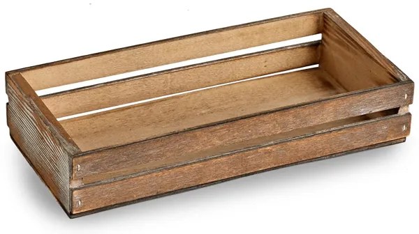 Genware Drevená prepravka na potraviny 34 x 12 x 7 cm