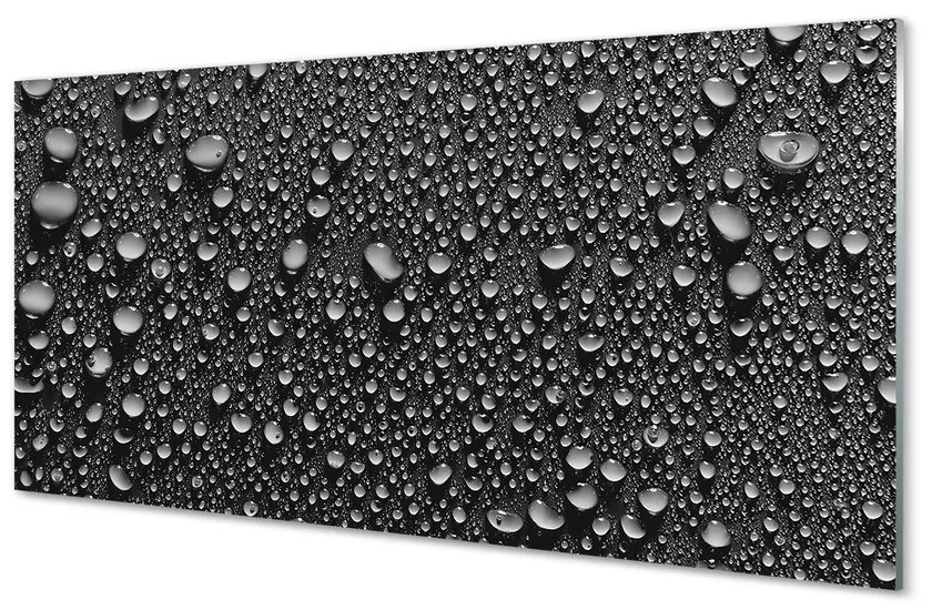 Obraz plexi Vodné kvapky makro 125x50 cm