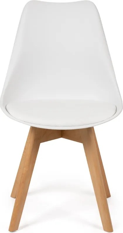 Noela Jedálenský set SCANDINAVIA 150 biely + 4x stolička SCANDINO biela