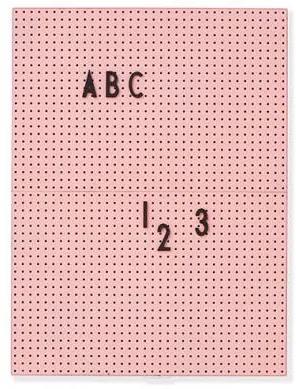 DESIGN LETTERS Ružová ceduľa na odkazy Message Board A4