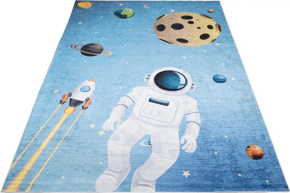 TA Koberec 2697 PRINT EMMA Modrý Obdĺžnikový Rozmer: 160x230 cm