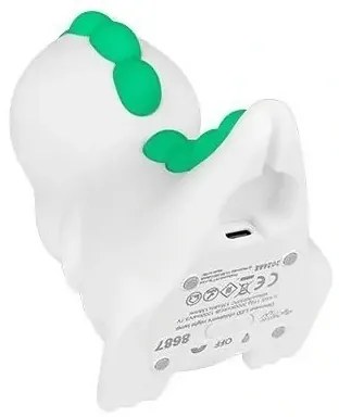 LED RGB stmievateľné nabíjateľné detské nočné svetlo LED/2,5W/5V 3000K 1200 mAh dinosaurus