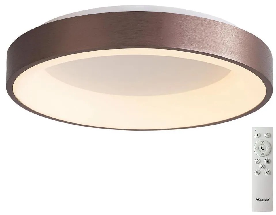 Azzardo AZ4990-LED Stmievateľné stropné svietidlo SANTANA LED/50W/230V hnedá+DO