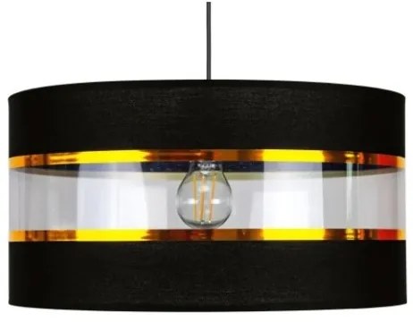 Luster na lanku LIND 1xE27/60W/230V čierna