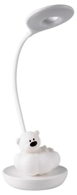 Polux LED Stmievateľná detská stolná lampička BEAR LED/2,5W/230V biela SA1360