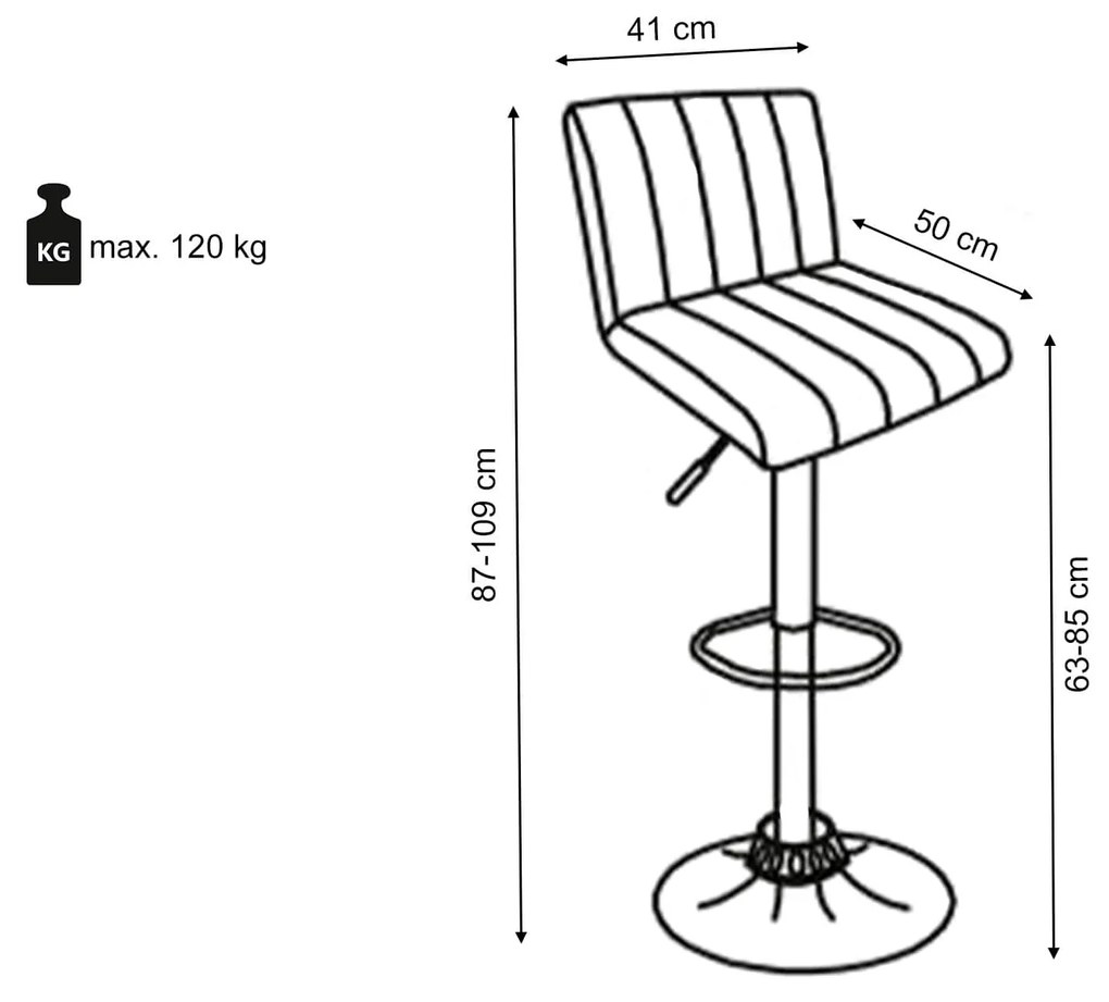 HL Barová stolička Hoker H-89 - sivá