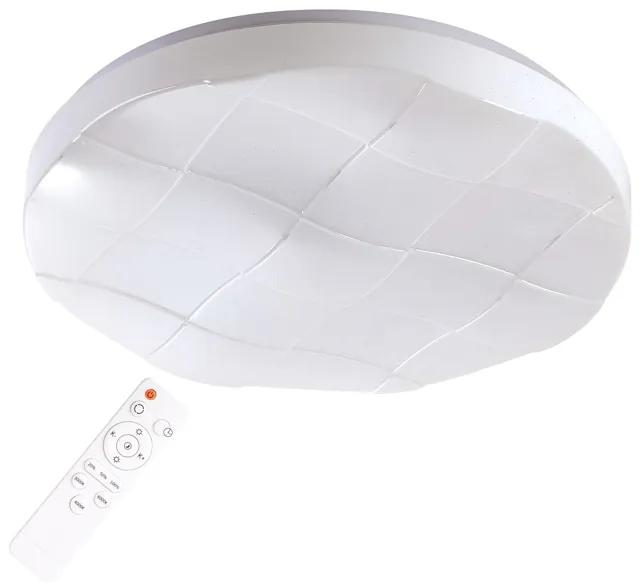 PLX Prisadené stropné LED osvetlenie CHESAPEAKE, 48W, teplá-studená biela, 38cm, okrúhle, biele