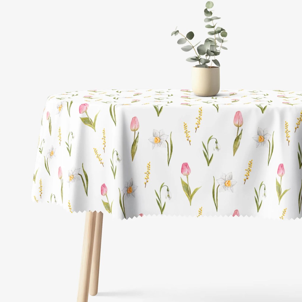 Goldea oválny teflónový obrus - dotyk jari 120 x 160 cm