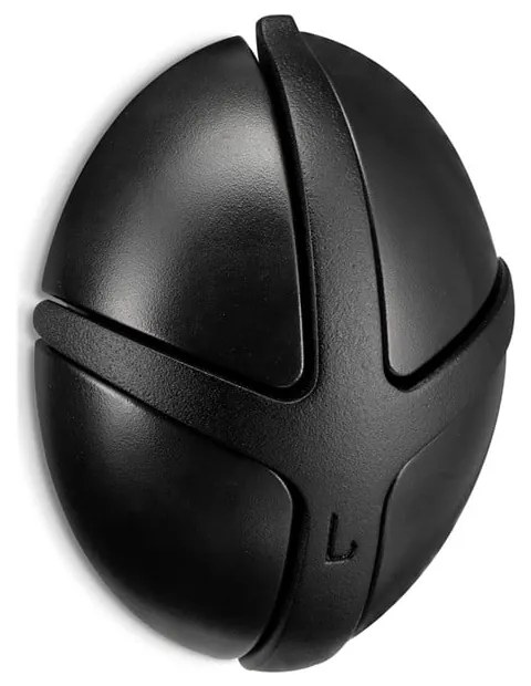 Čierny nástenný plastový háčik Tick – Spinder Design