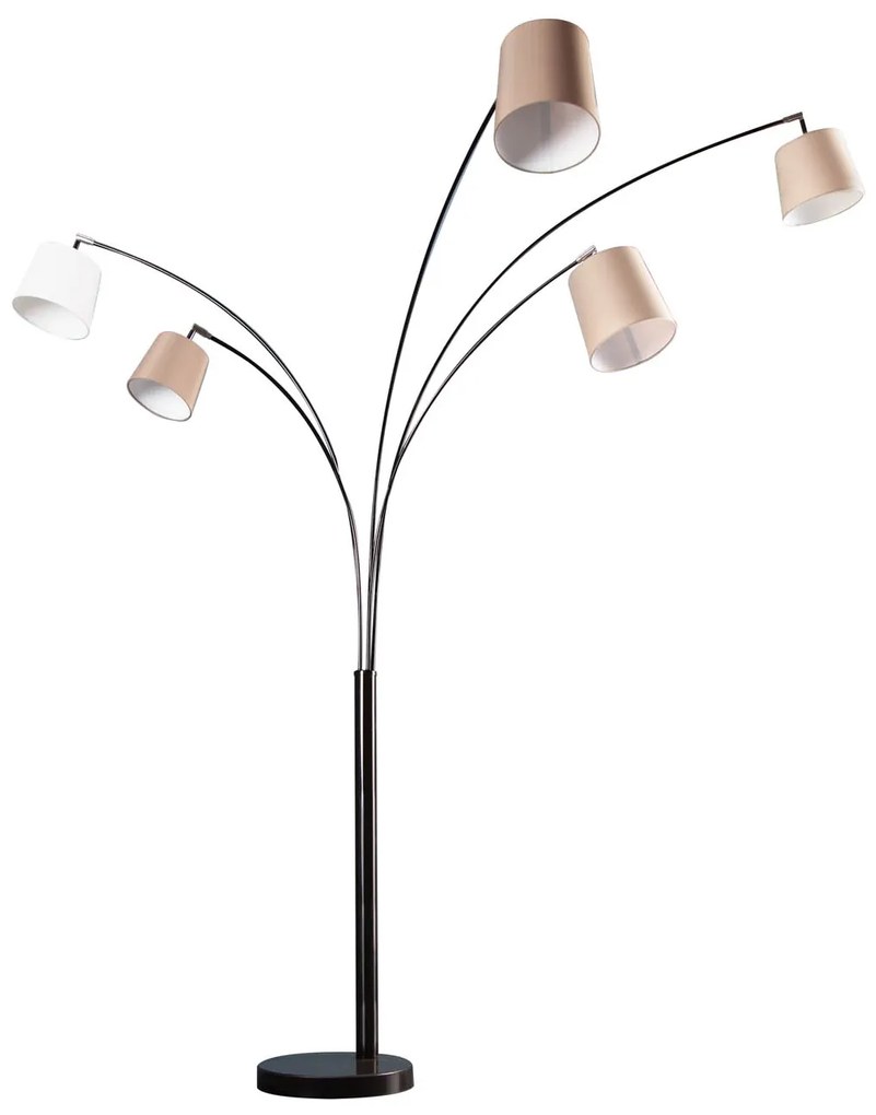 Stojacia lampa Levels biela béžová hnedá