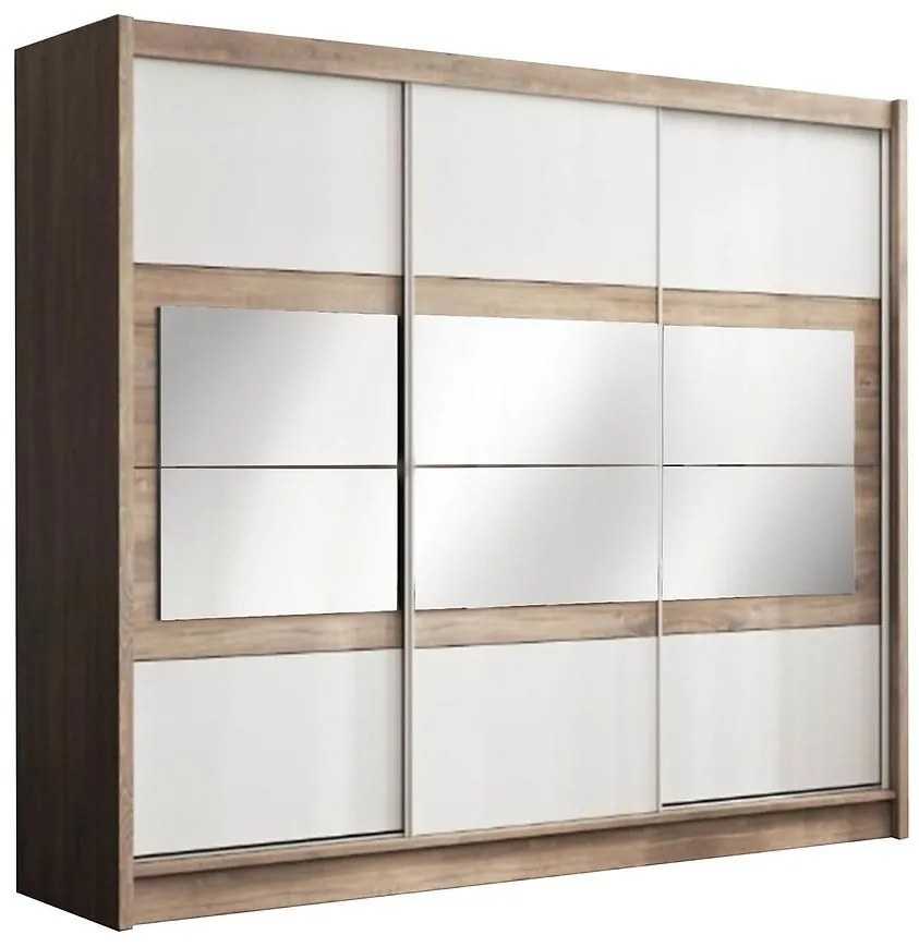 Skriňa Salwador 250 cm country grey