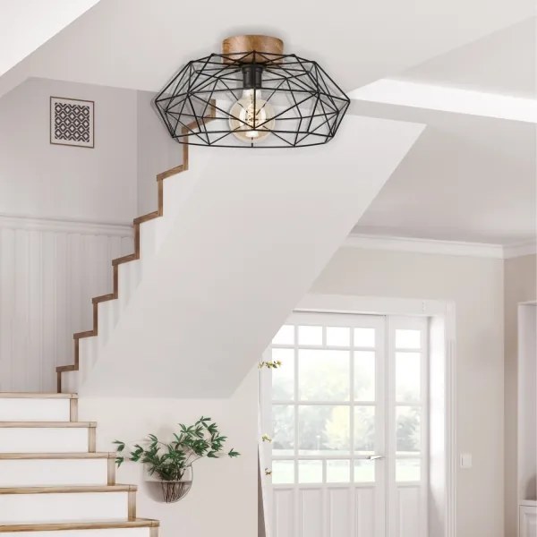 Brilagi - Stropné svietidlo WOODY BASKET 1xE27/60W/230V dub