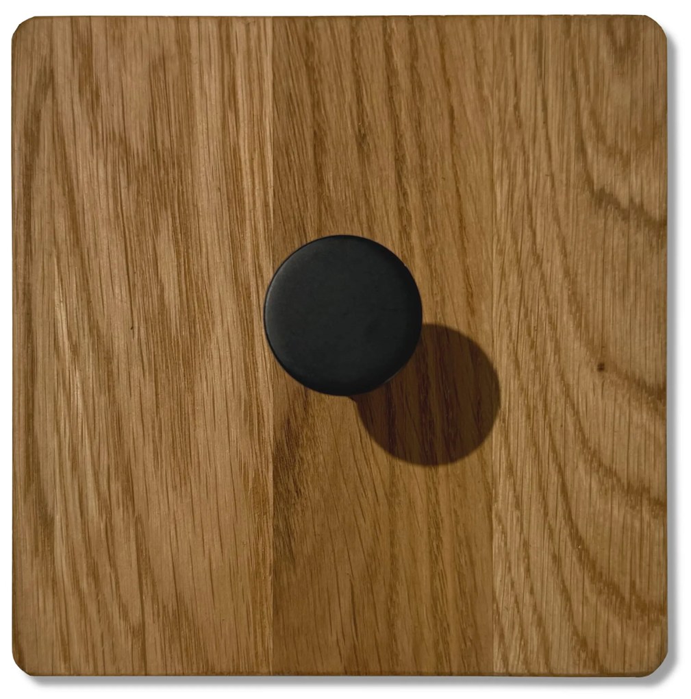 Dekorstudio Nástenný vešiak KVADRAT olejovaný dub - 3 kusy