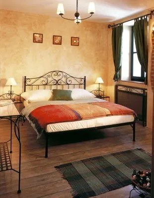 IRON-ART MALAGA kanape - romantická kovová posteľ 90 x 200 cm, kov