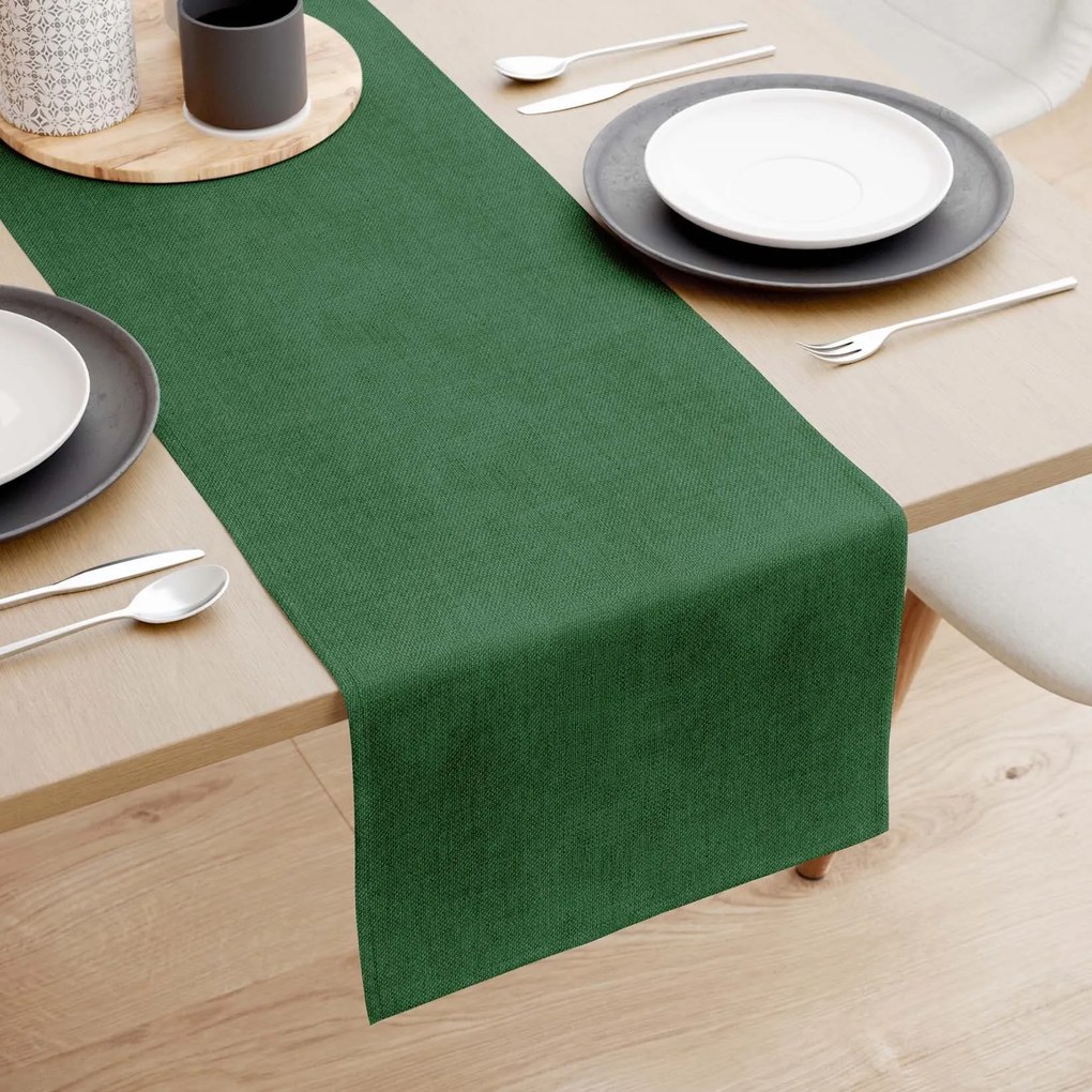 Goldea behúň na stôl malaga - tmavo zelený 50x120 cm