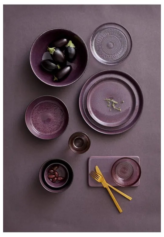 Čierna/fialová kameninová miska 1 l Gastro Black/Purple – Bitz