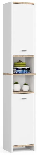 Kúpeľňová skrinka BETI 2D 1W biela