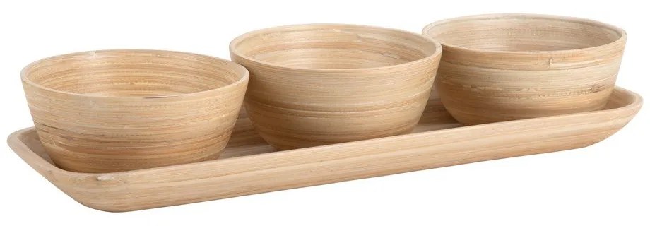 Bambusová servírovacia súprava v prírodnej farbe Puro – PT LIVING