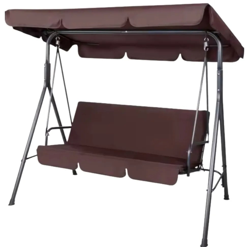 Lean Záhradná hojdačka hnedá – 250kg, 2 vankúše