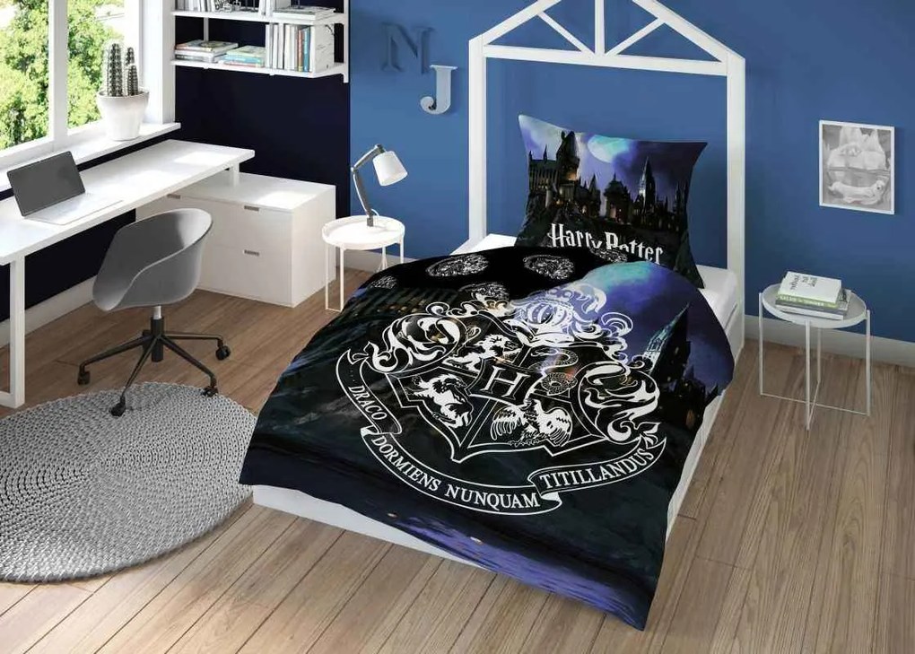 DETEXPOL Obliečky Harry Potter Hrad Bavlna, 140/200, 70/80 cm