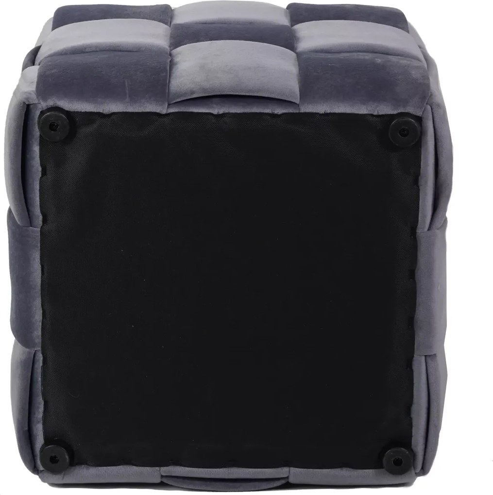 SI Casel Velvet taburetka sivý