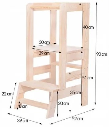 Kuchynská platforma pre deti 90 cm SPRINGOS KCH01