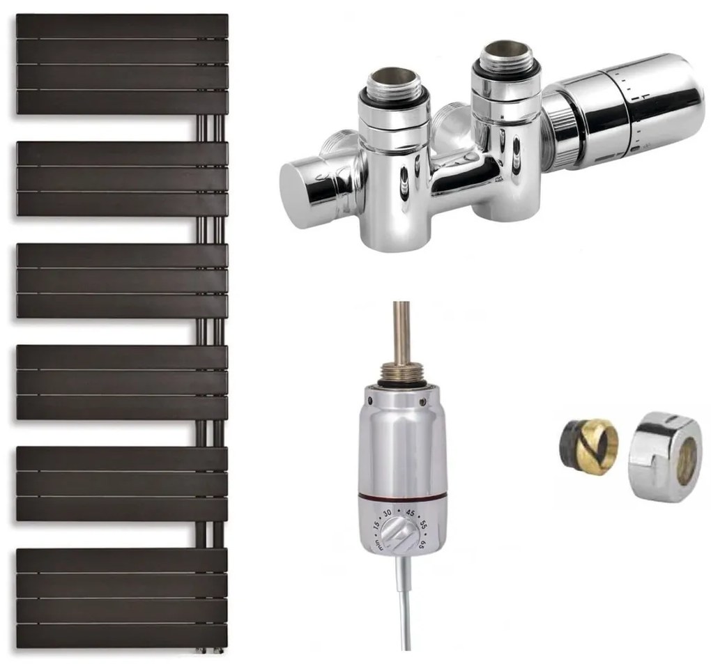 Cenovo zvýhodnený set pre kombinované vykurovanie radiátor, ventil a vykurovacia tyč SETDHR5001000AKOM