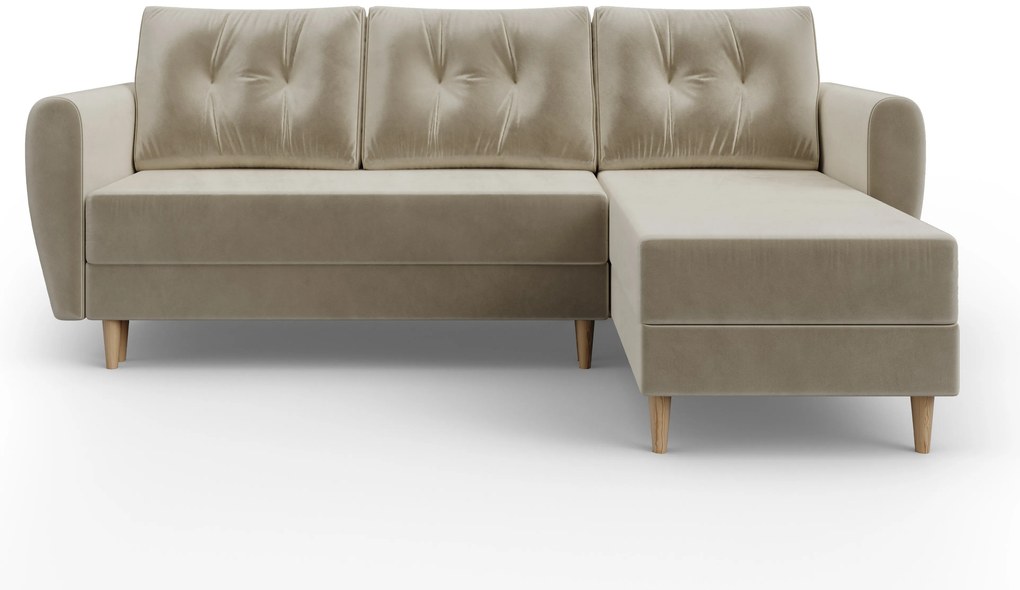 Rohová sedačka Paladio (béžová) (P). Akcia -20%. Vlastná spoľahlivá doprava až k Vám domov. 1025638