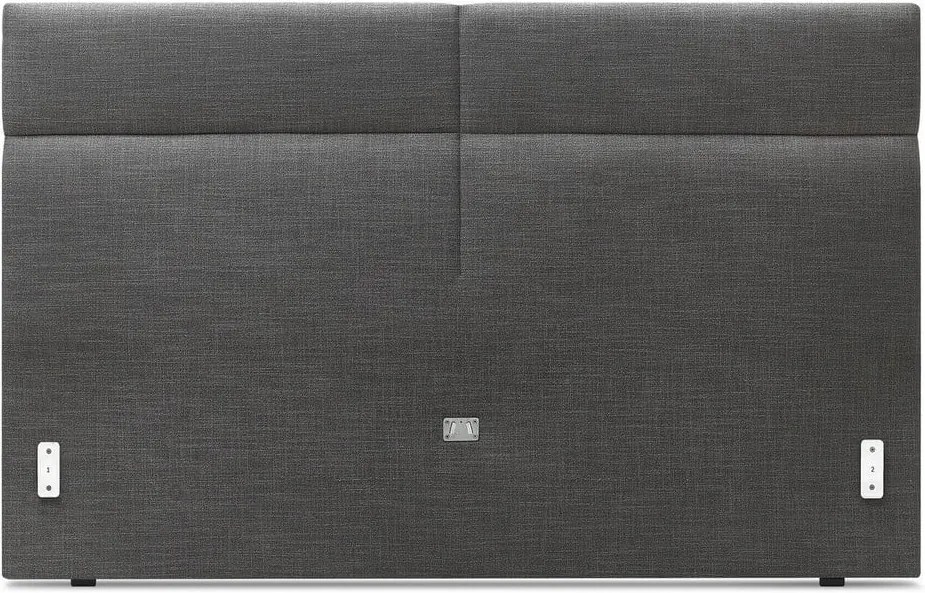 Čierna dvojlôžková posteľ Bobochic Paris Elyna Dark, 180 x 200 cm
